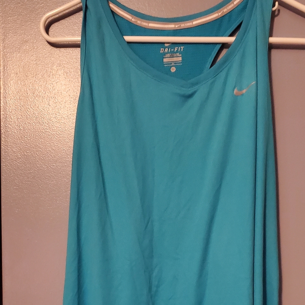 Blue workout top